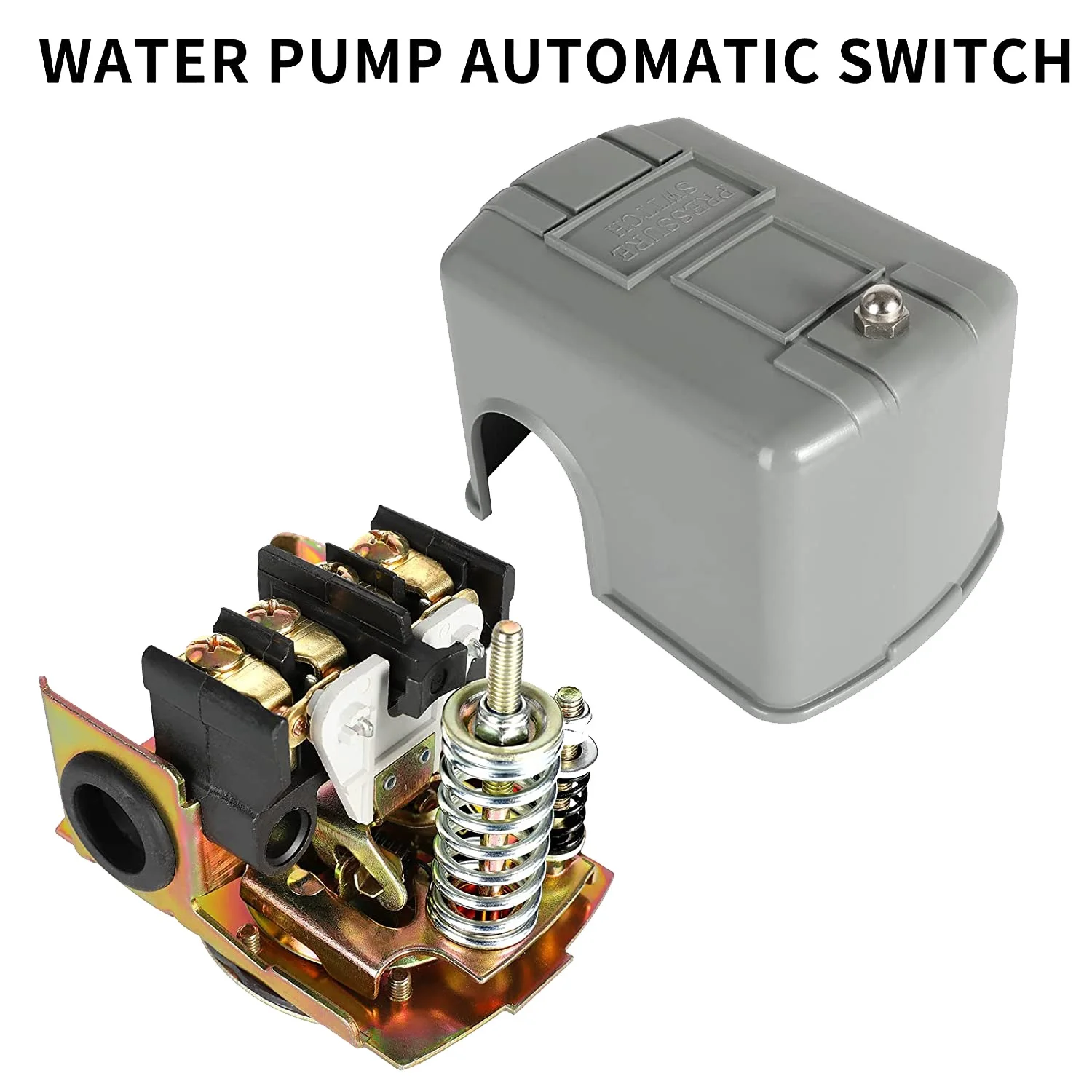 Pessure Switch for Well Pump 40-60Psi Water Pressure Adjustable Differential 1/4 Inch Female NPT
