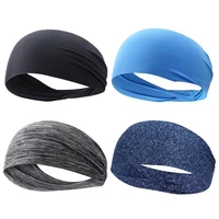 girls mens fashion sports sweatband breathable sweat absorbent headband super elastic soft and smooth fitness yoga gym
