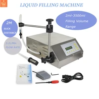 commercial semi automatic water cnc desktop liquid filling machine 5 3000ml digital control pump one small bottle filler gfk160