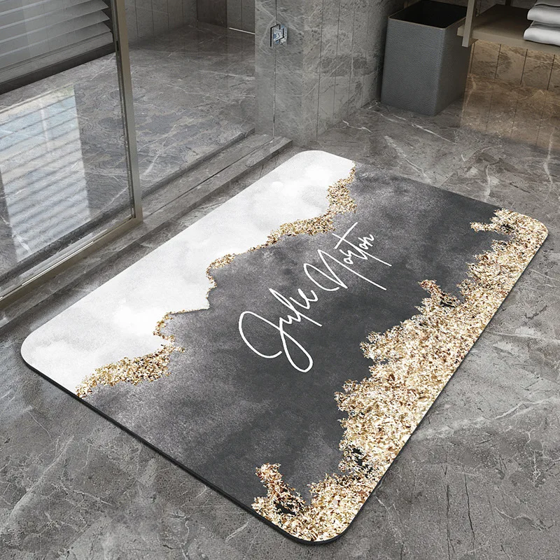 quick drying diatom floor mat easy to clean door mat oil proof kitchen rug non slip entrance carpet super absorbent bathroom mat free global shipping