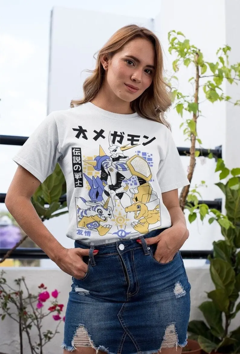 Omnimon Digimon Приключения футболка гильмон дигимон аниме рубашка подарок все размеры