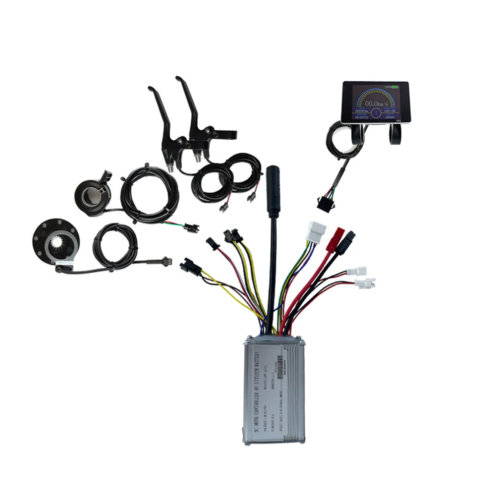 

E-Bike JN 36/48V 250W 15A Controller+LCD M6 Display+8 PAS+Throttle+Brake Lever Color Screen Lithium Battery Retrofit Waterproof
