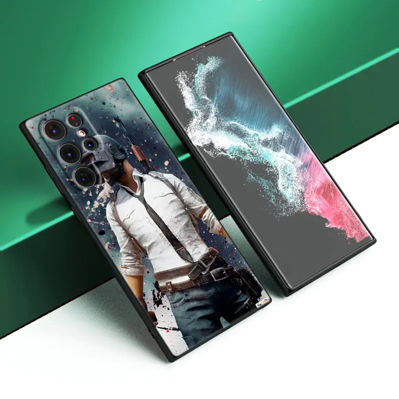 Game Pubg Black Phone Case For Samsung Galaxy S22 S21 Ultra S20 FE S10E S10 Lite S8 S9 Plus S7 Edge 5G Soft Cover images - 6