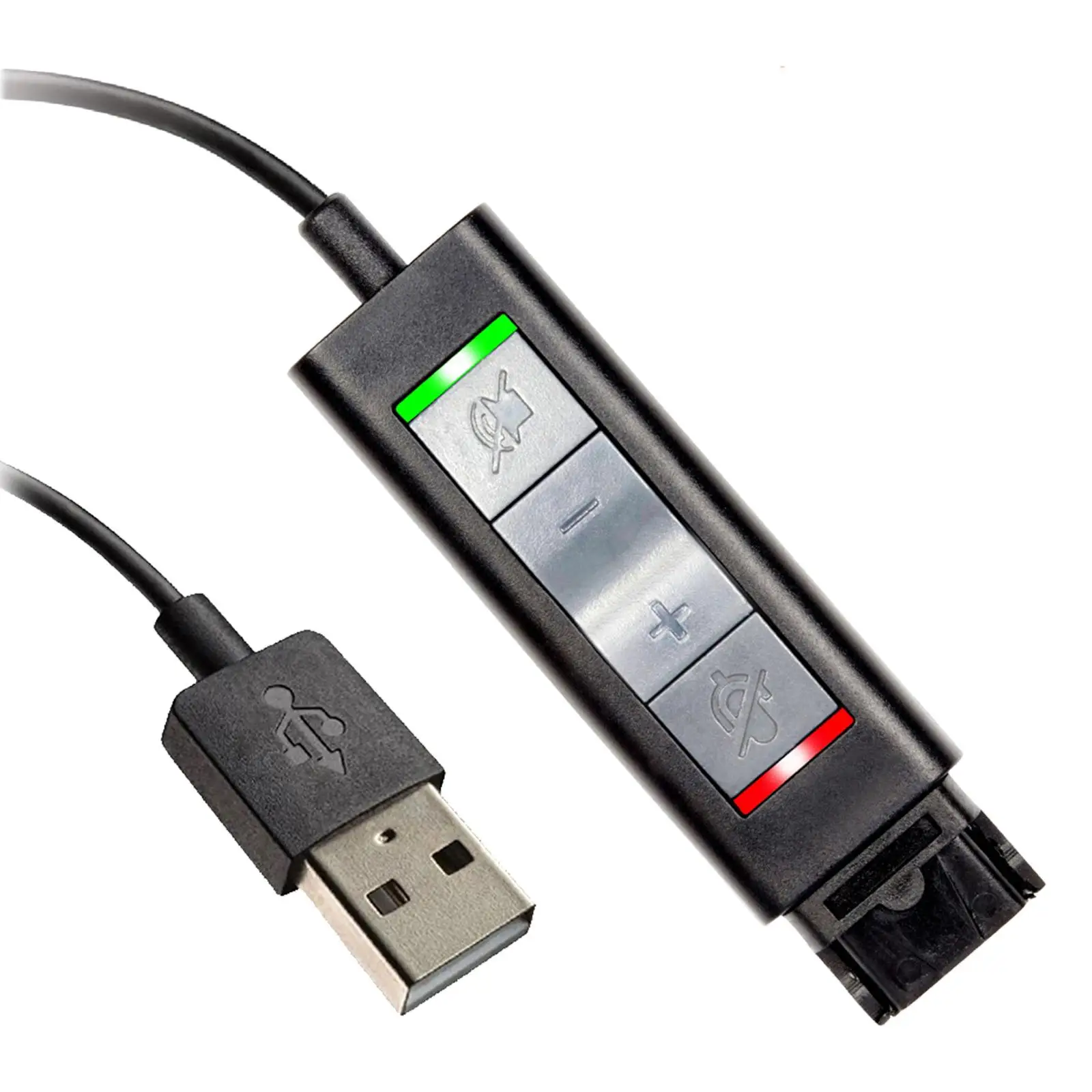 

Qd к USB адаптерному кабелю Регулятор громкости Наушники Выключение звука отдельно светодиодный индикатор Подключение к ПК компьютер Softphones