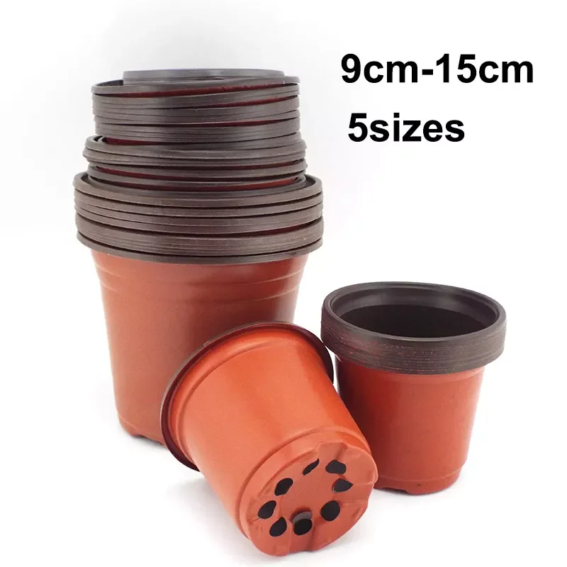 

2022Jmt50pcs Plant Pot Planting Flower Nursery Starter cup Grow Home Flowerpot Gardening Container with Hollows Garden Tool