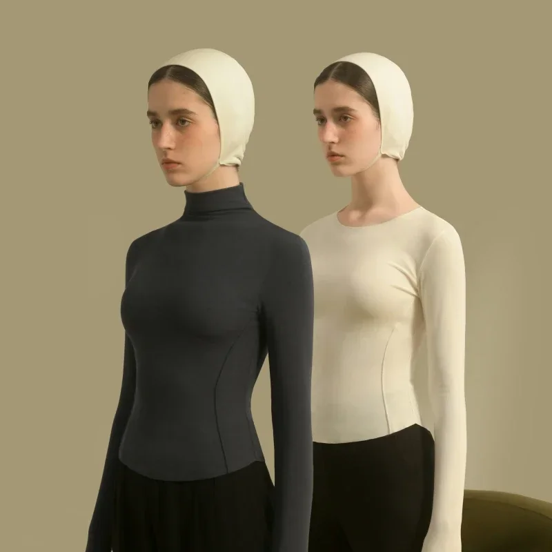 SUJIIN терморубашка женская зимняя термоодежда тонкая футболка топы высокого