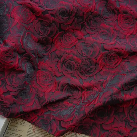 1x1,55 см рельефная черная темно-красная 3D Роза стандартная женская сумка для костюма платья Diy швейная одежда