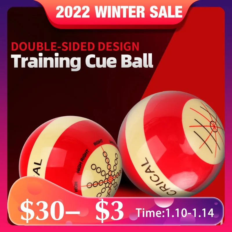 

CRICAL Standard Billiard Training Cue Ball Snoonker Black 8 Phenolic Resin Double-sided Design Ball Practice Suit For Beginner