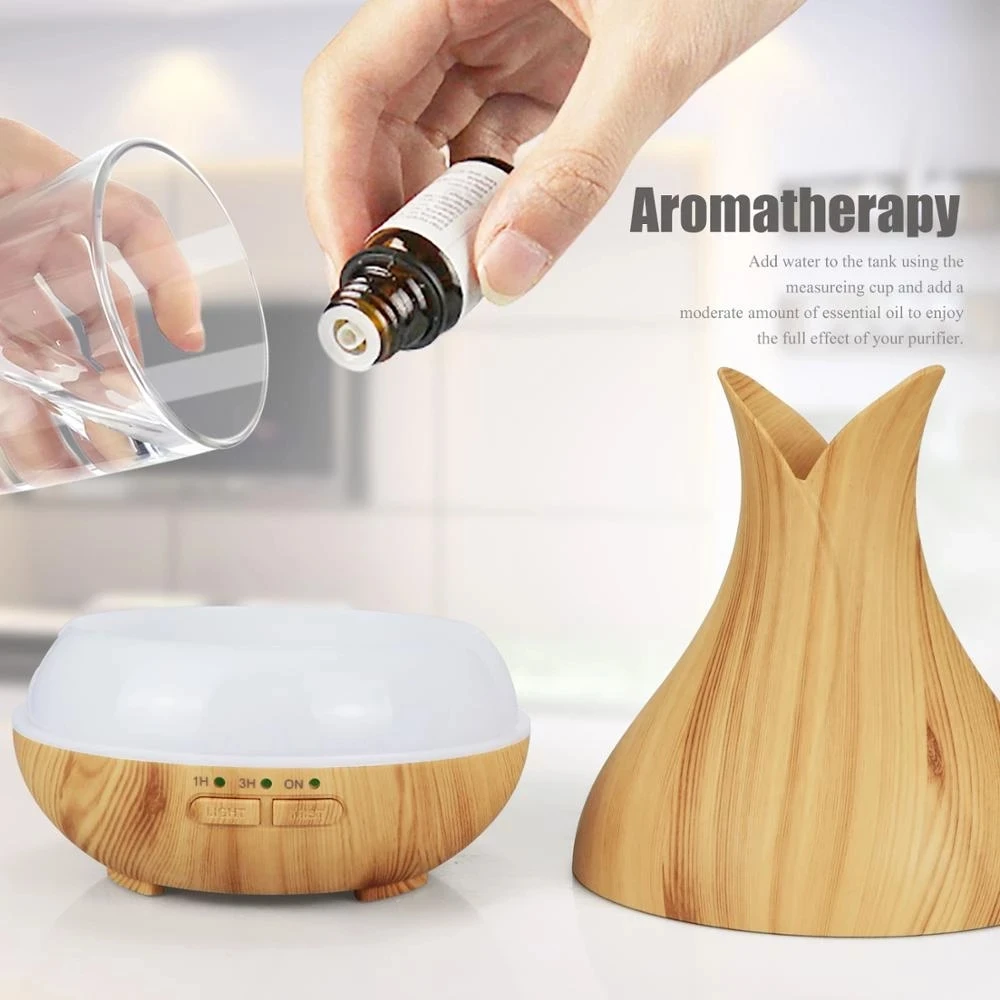 500ML Air Humidifier Essential Oil Diffuser Aroma Ultrasonic Mist Maker Home Fragrance Aromatherapy Humificador for Home Office enlarge