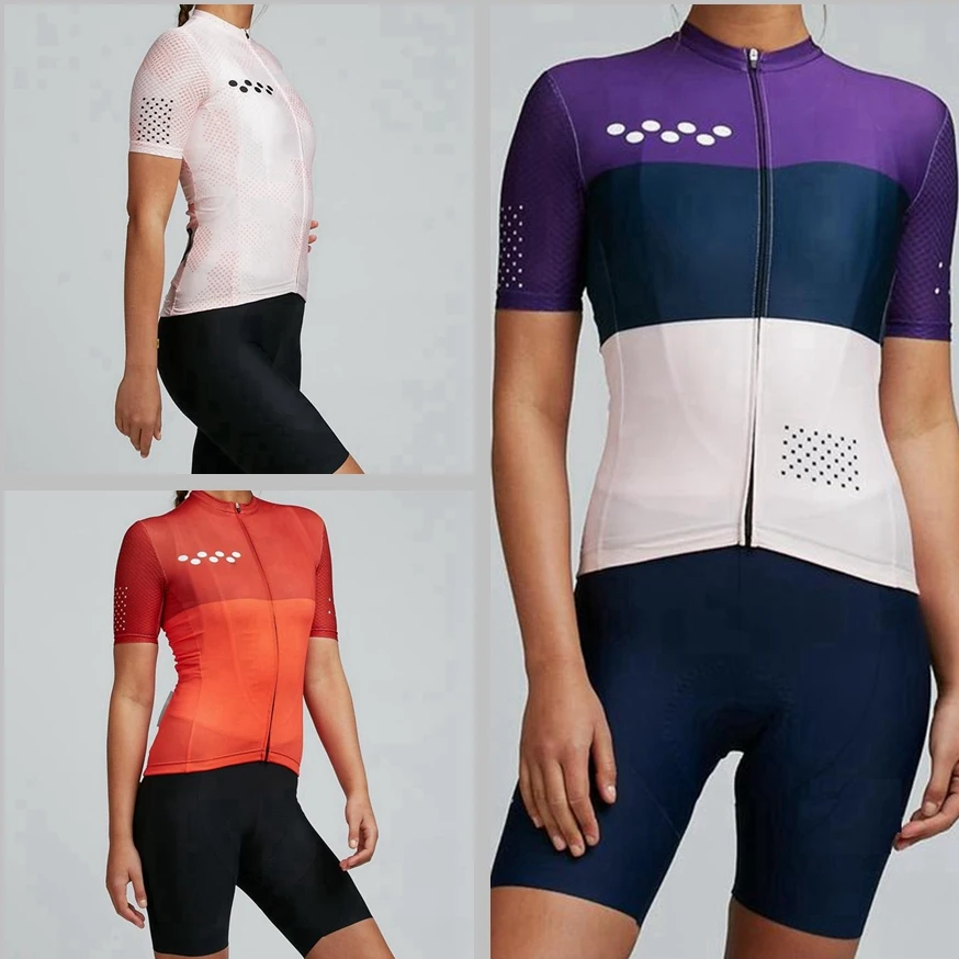 

Summer cycling kit women 2021 Team racing cycling wear pedla Road bike cycling suit Gel pad bib shorts and short sleeve Jersey