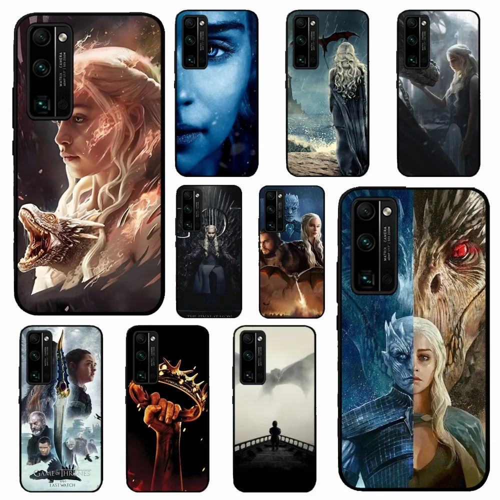 

Dragon Mother T-Thrones Phone Case For Huawei Honor 10 Lite 9 20 7A 9X 30 50 60 70 Pro Plus Soft Silicone Cover