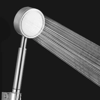 black handheld shower head stainless steel fall resistant wall mounted high pressure for bathroom water saving rainfall shower