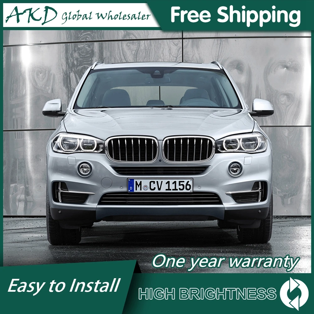 Фото Автомобиль для BMW X5 2014-2018 F15 фары Hella светодиодные биксеноновые лампы DRL противотуманные фары автомобильный аксессуар X6 F16 фара №1