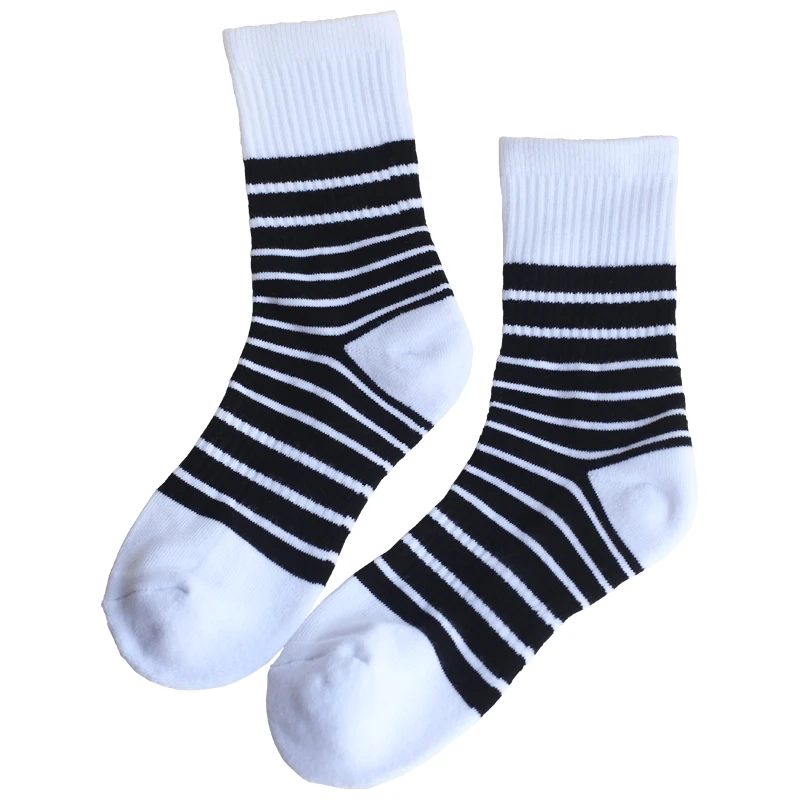Мужские носки осень и зима до середины икры из чесаного чистого хлопка в