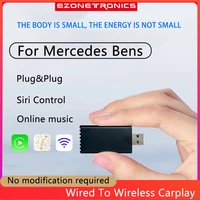 4 0 wireless carplay adapter for benz a b c e s class ml gla glc glk cla gle cls amg car accessories bluetooth dongle
