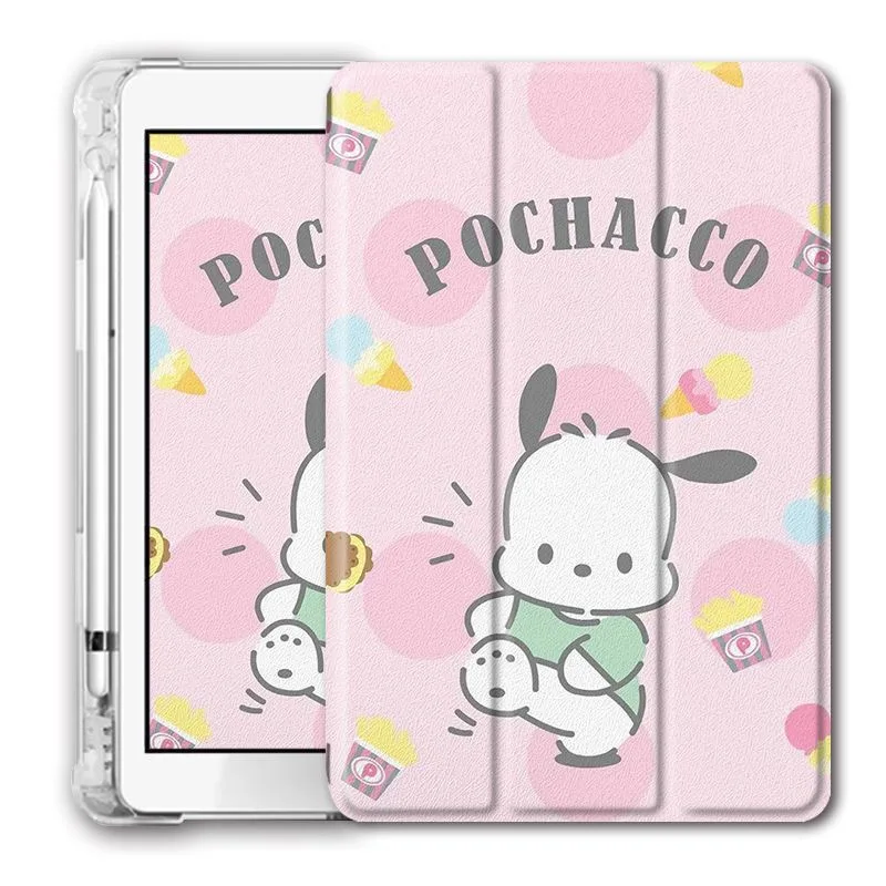 

Sanrio Pachacco pink For iPad Air 2021 10.2 Case Mini 6 Air 4 10.9 Silicone Protective Case iPad Pro 11 Inch Cover