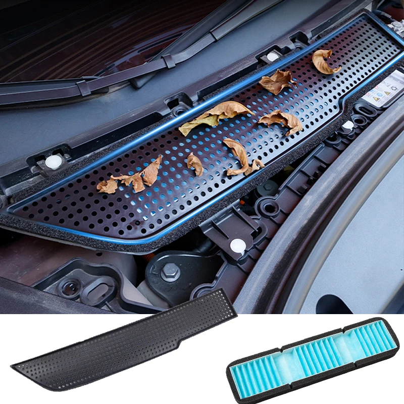 

Engine Compartment Air Inlet Protective And Filter Cover For 2017-2021 Tesla Model 3 Cab Air Conditioner Intake Port