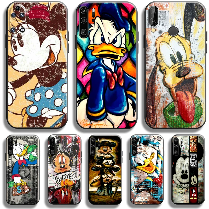 

Disney Graffiti Mickey Duck For Huawei P50 P40 P30 P20 Pro Lite 5G Phone Case For Huawei P Smart Z 2021 Back Coque
