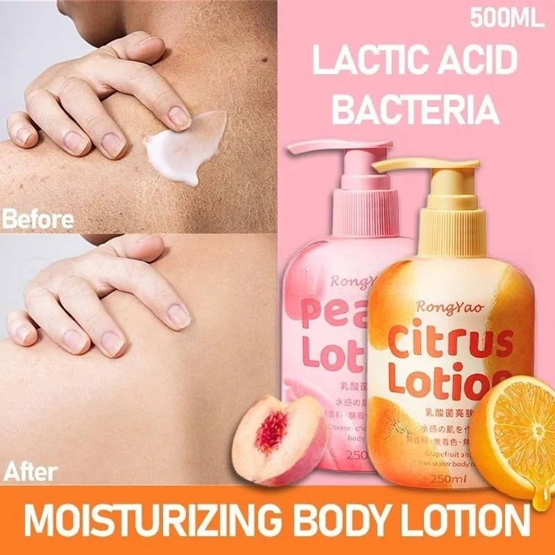 

Whitening Peach Moisturizing Brightening Body Lotion Firming Anti-dryness Improving Rough Body Lotion 250ml