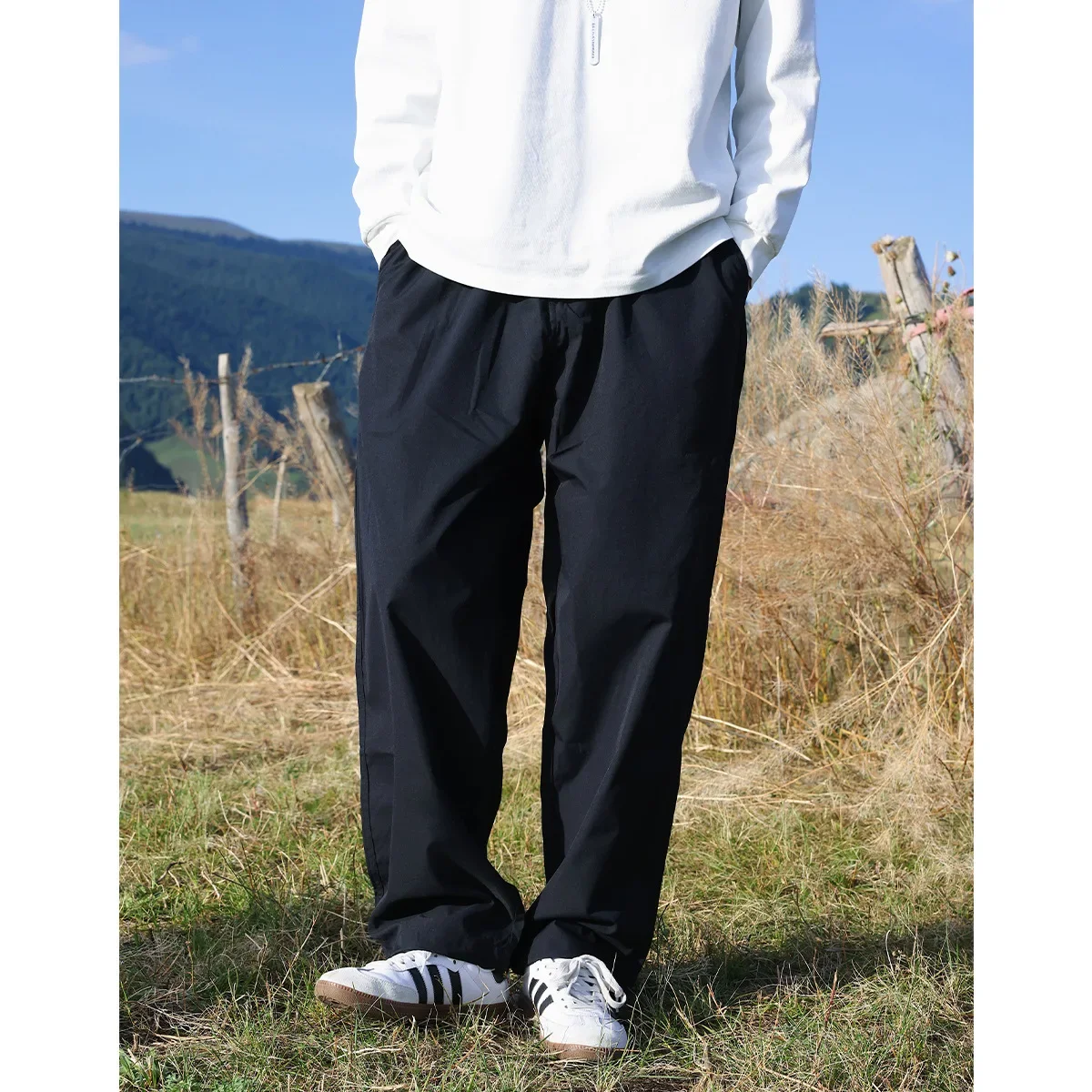 Японские винтажные модные брендовые повседневные брюки для мужчин осенние