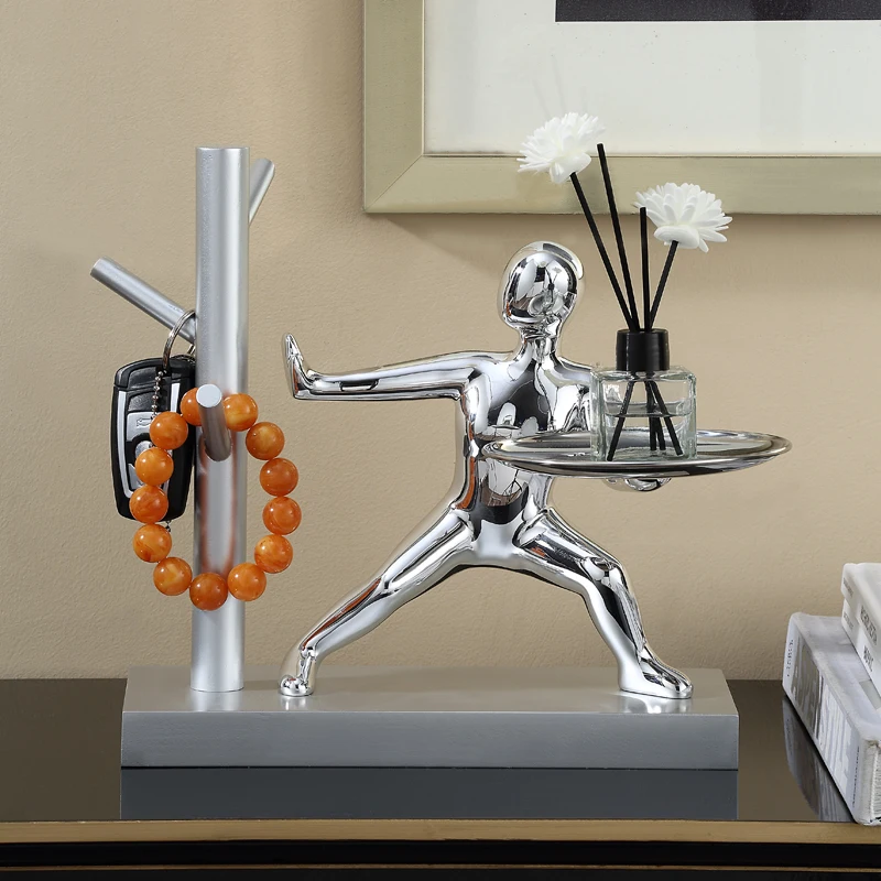 

The product can be customized.Modern minimalist character art, shoe cabinet, key rack, tray, storage, decoration, and creative