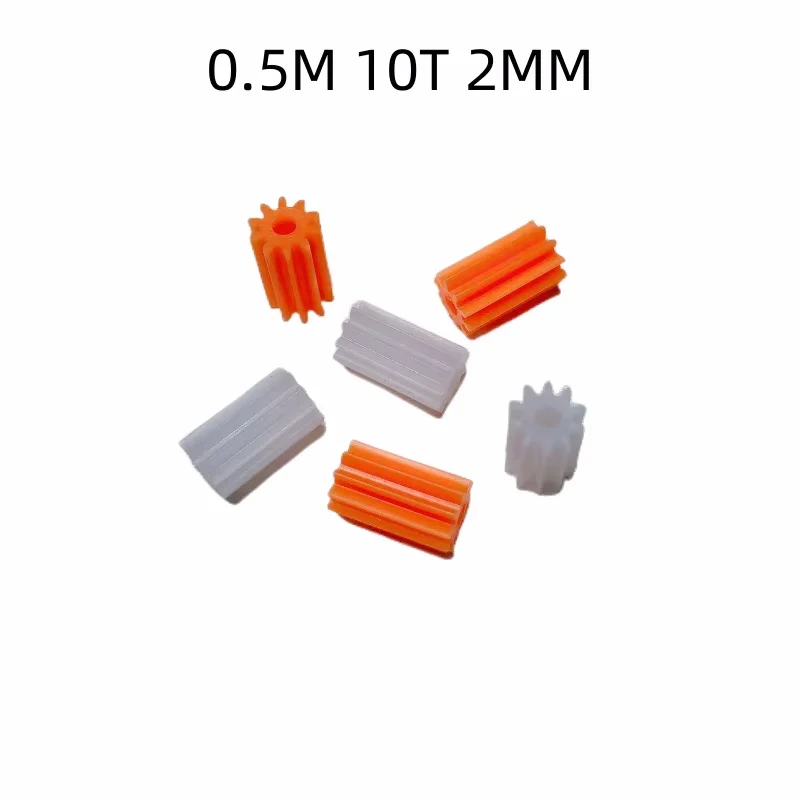 10 шт./лот 0 5 м т 2 мм оранжевый/белый шпиндель прямая шестерня диаметр модуля 102A