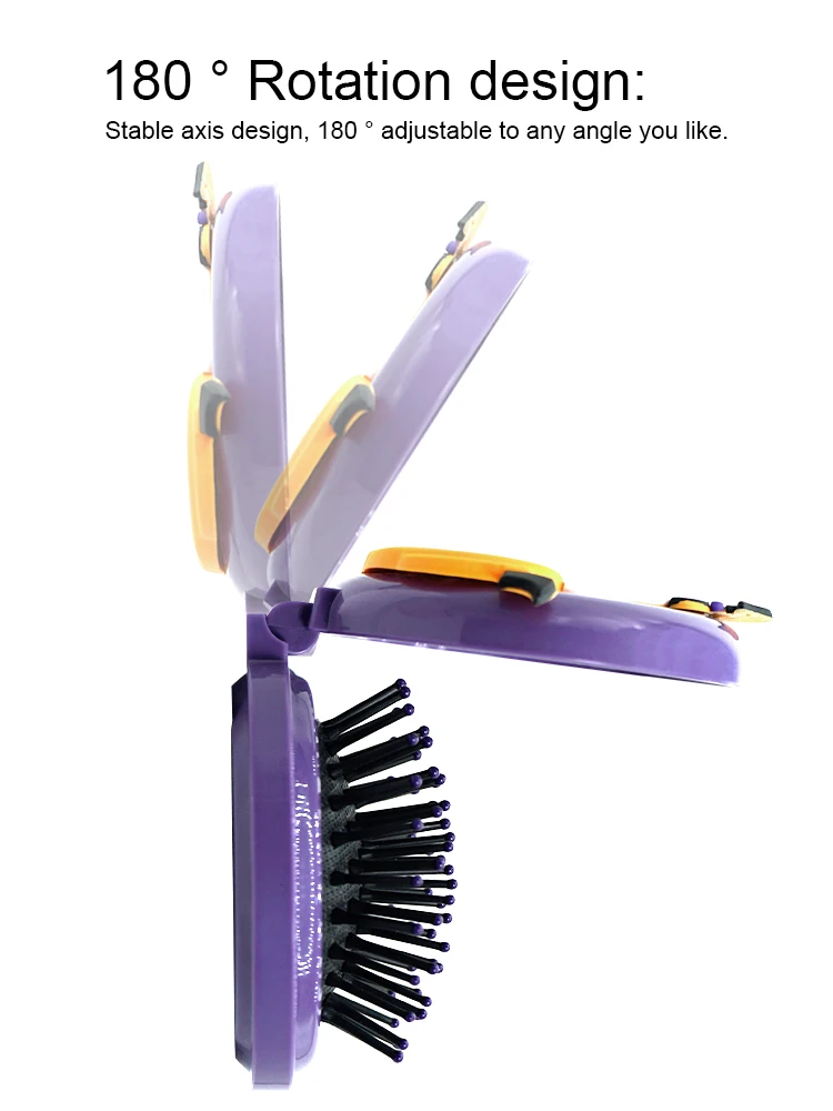 Портативная мини-щетка для волос на Хэллоуин антистатическая расческа