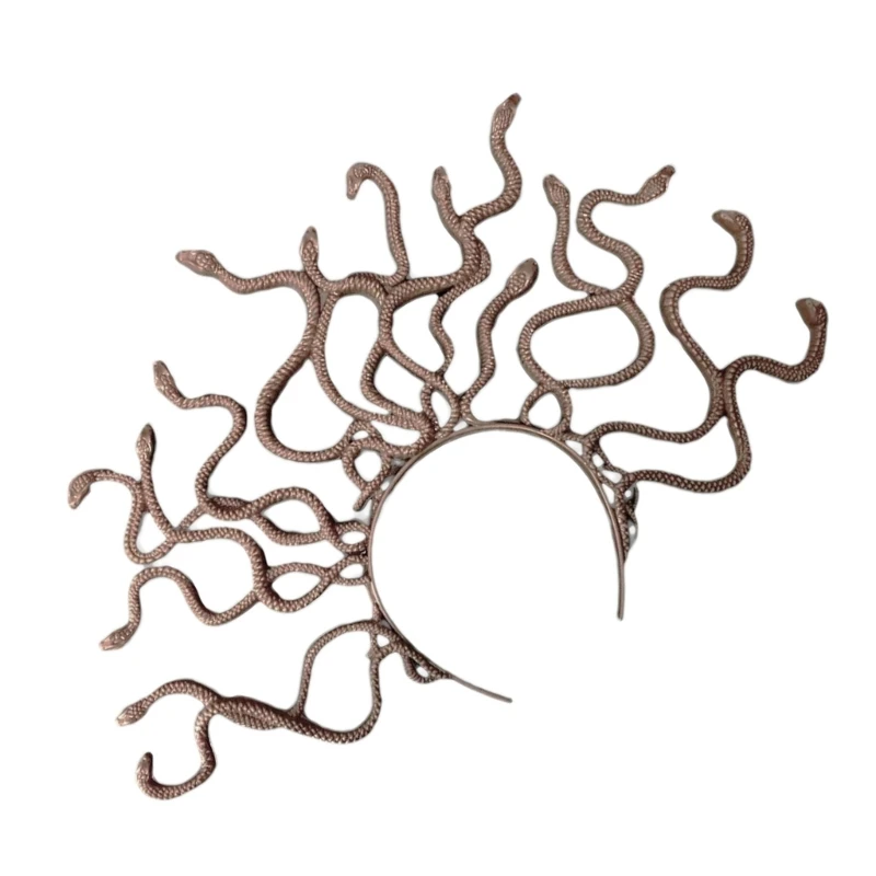 652F Хэллоуин костюм змеи повязка для волос женская на голову из греческой