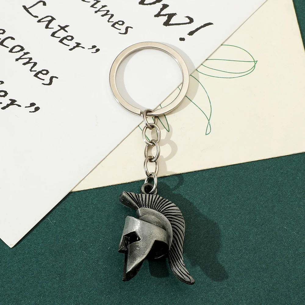 Ретро спартанский шлем кулон брелок модный тренд рюкзак для мужчин женщин