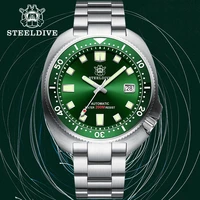 steeldive sd1980 nh35 automatic watch men sapphire glass stainless steel nh35 automatic mechanical watch abalone dive watch