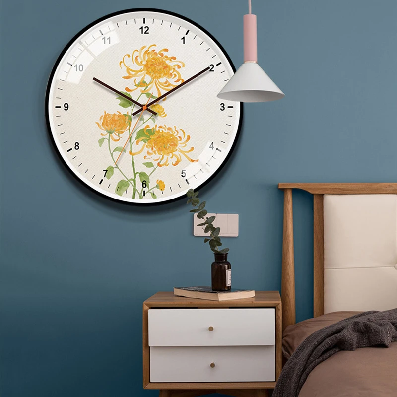 

Креативные настенные 3d-часы в виде цветка, лилии, подсолнуха, розы, модные настенные часы, большой размер, часы для спальни