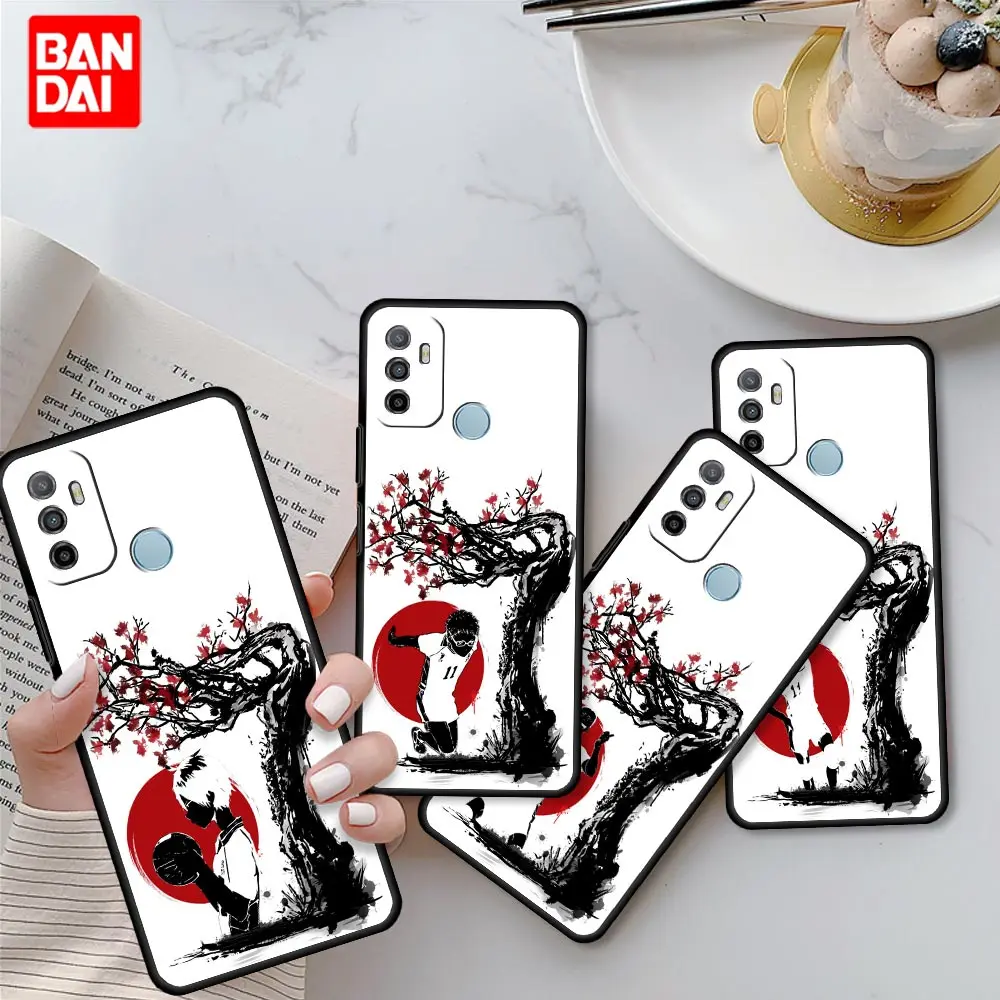 

Cartoon Japan Anime Haikyuu Oya Case for Oppo A53 A52 A3s A12 A9 A15 A31 A54 A74 A93 A94 F5 Find X2 Pro Lite Silicone Capa Cover