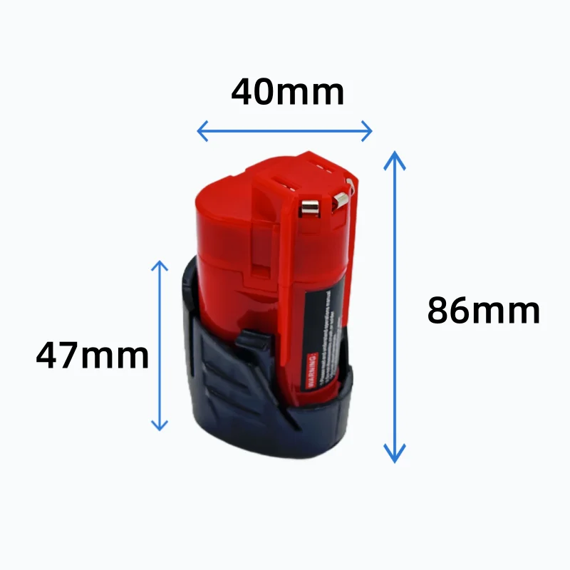 Фото Замена 12 В 3 Ач  Аккумулятор для    Milwaukee M12 XC 12-вольтовый литий-ионный аккумулятор, совместимый с 48-11-2420 48-11-2411 Power №3
