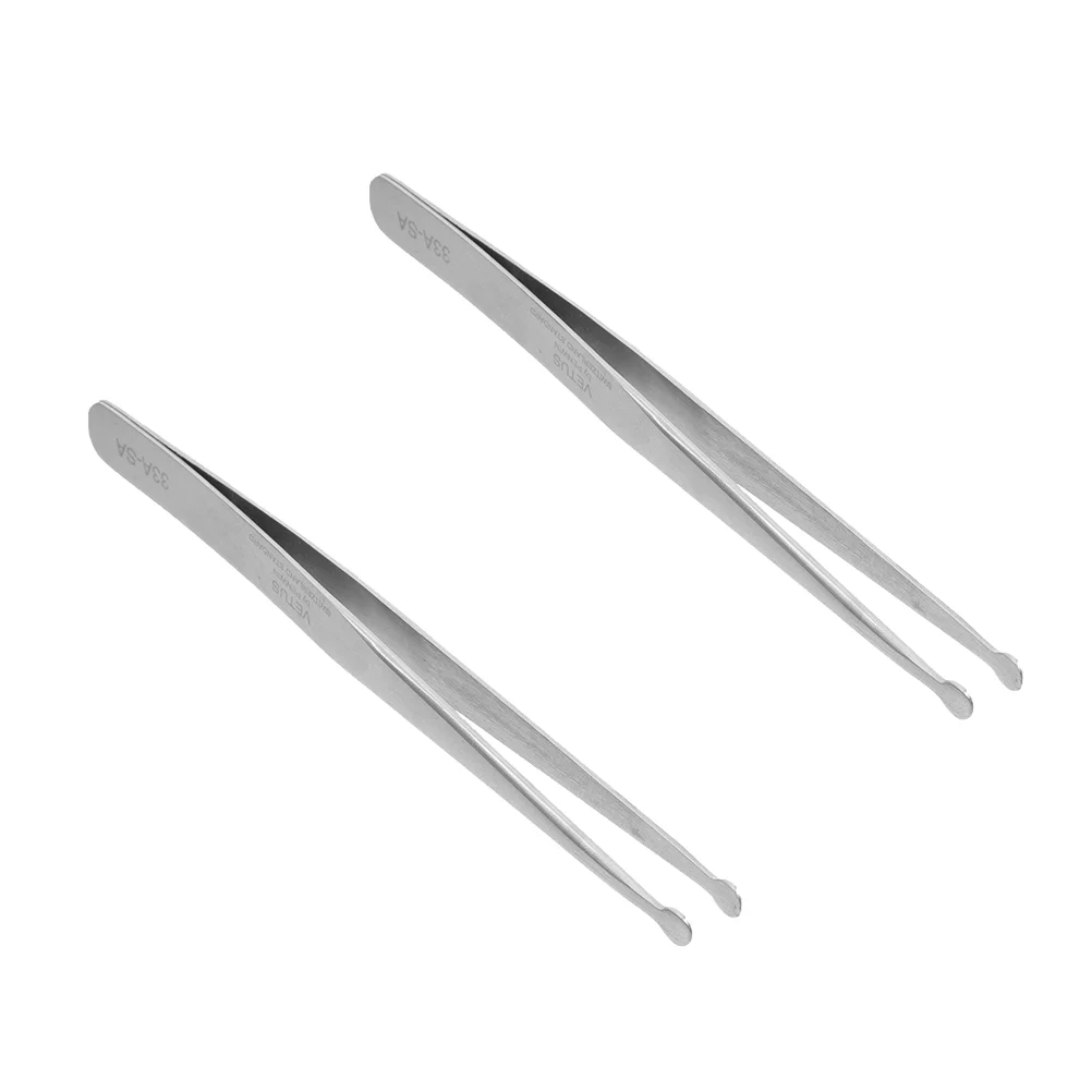 

2pcs Precision Anti-Static Tweezers Stamp Tweezers Philately Collector Tools