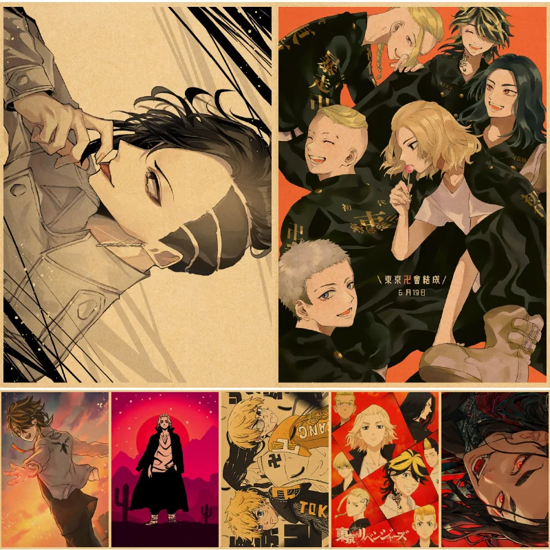 

Настенная картина «Токийский рептиз», настенная фотобумага Sano Manjiro с рисунком для спальни, аниме Декор для дома, мусульманские фигурки