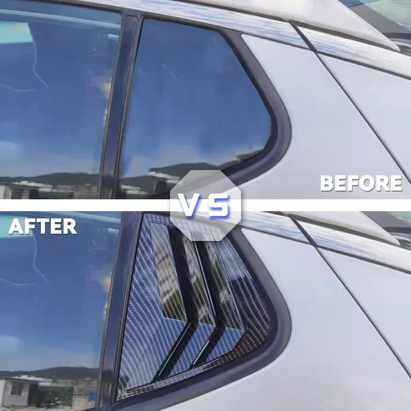 2 шт./компл. жалюзи для бокового окна из углеродного волокна крышка