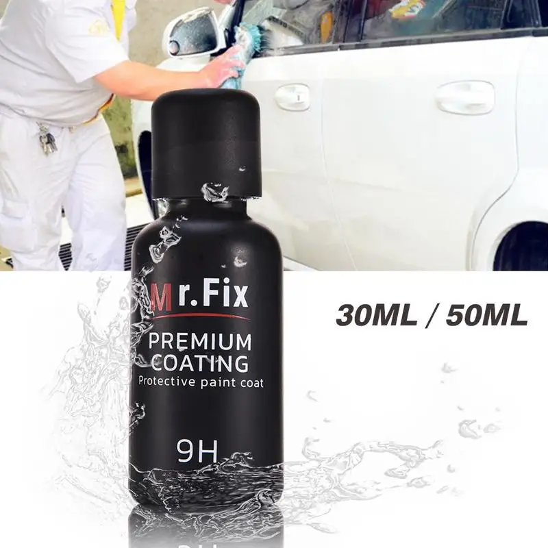 

ML 50ML Upgraded 9H Car Polish Liquid Ceramic Coat Super Hydrophobic Coating Crystal Set Auto Detailing Glasscoat