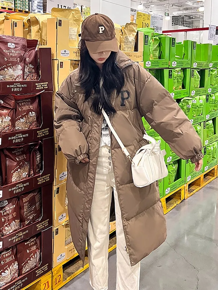 

Yzeqi 2022 женское пальто с хлопковой подкладкой, парки с капюшоном, пуховик на осень и зиму, длинная плотная теплая зимняя куртка, пуховик, верхняя одежда, куртки