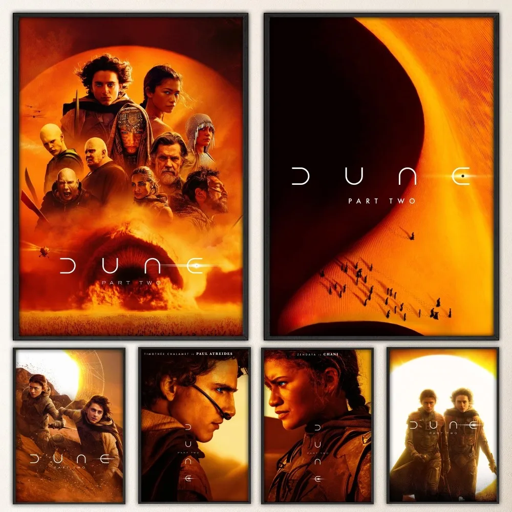 Dune Part Two 2024 пленочные принты плакат настенная живопись спальня гостиная стена бар