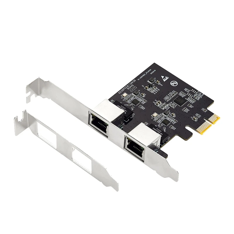 

Pcie Dual Gigabit Ethernet Controller Card RTL8111H Chips Server Network 2 Rj45 Port Lan Adapter Zcard 10/100/1000Mbps