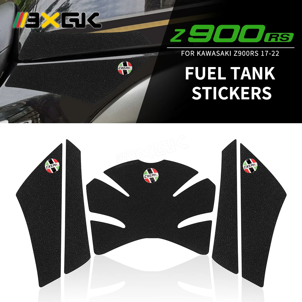 

For Kawasaki Z900RS Z900 RS Z 900 RS 2017 2018 2019 2020 2021 2022 Tank Pad Stickers Side Knee Protectors Emblems Vintage Decals
