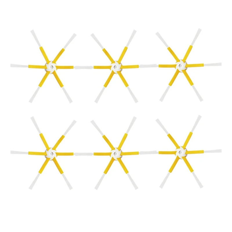 

6 Piece 6-Armed Side Spin Edge Brush For Irobot Roomba 500 505 510 520 600 605 610 614 700 760 Series