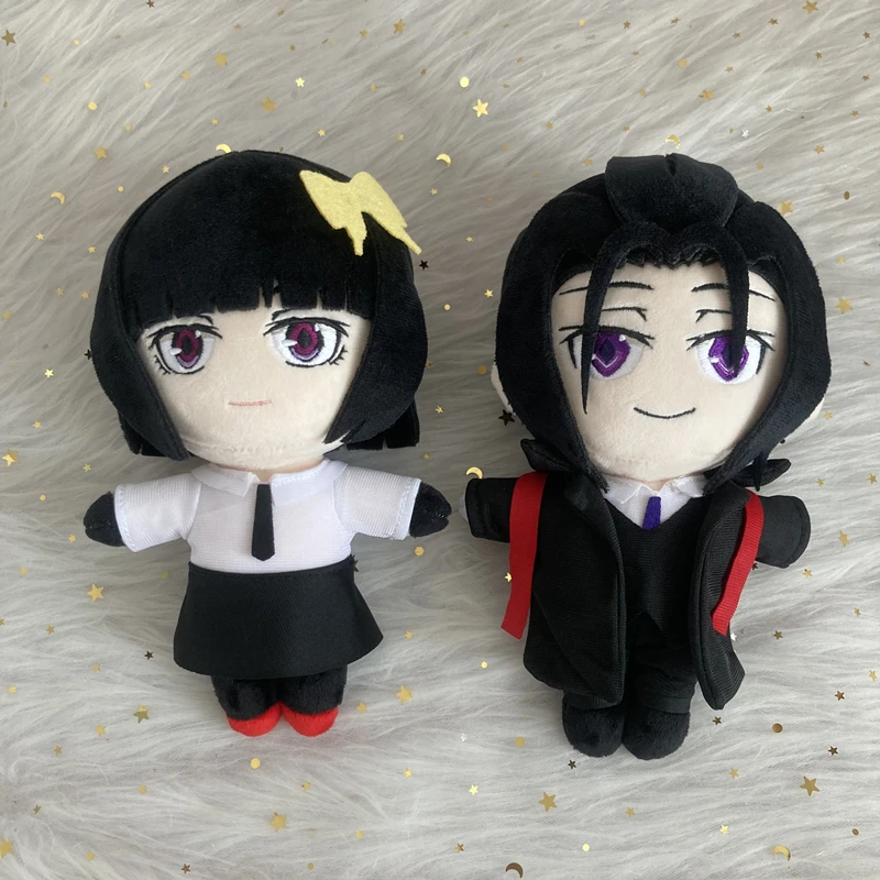 

20cm Anime Bungou Stray Dogs Yosano Akiko Mori Ogai Plush Doll Cartoon Cute Soft Stuffed Pillow Kids Birthday Gift