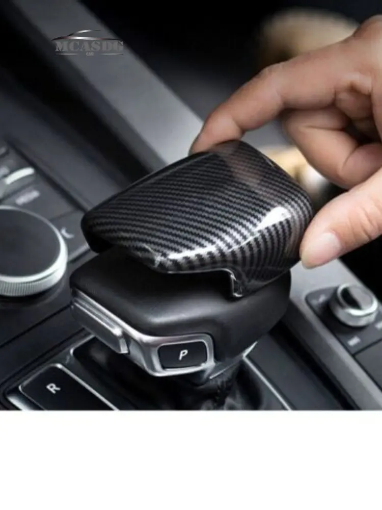 

Carbon Fiber Style Gear Shift Knob Cover Fit for Audi Q5 Q7 2017-21