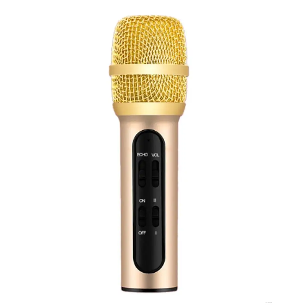 Portable Professional Karaoke Condenser Microphone Sing Recording Live Microfone For Mobile Phone Computer With ECHO Sound Card