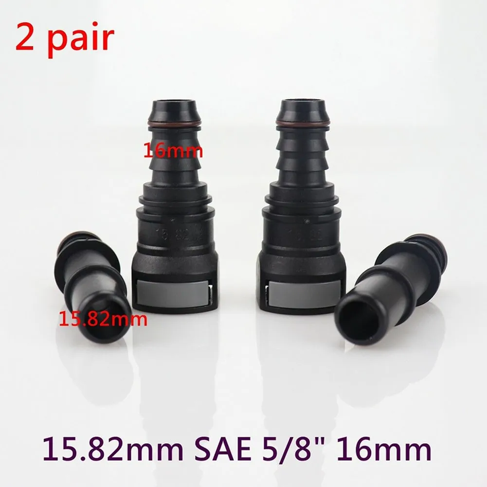 

Black Hose Crimper Car Connector Equipment Fuel Line Gas Nylon 2 Pairs