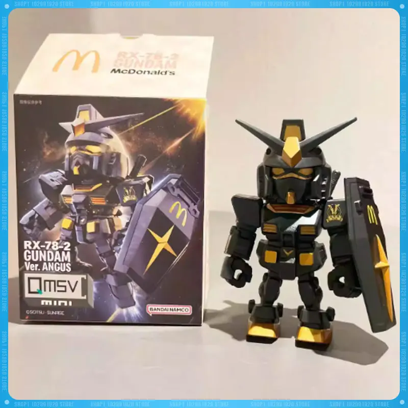 

Gundam Action Anime Qmsv Mini Figure Namco Mcdonalds Rx-78-2 Ver Angus Model Doll Figurine Statue 2023 2024 Christmas Gifts
