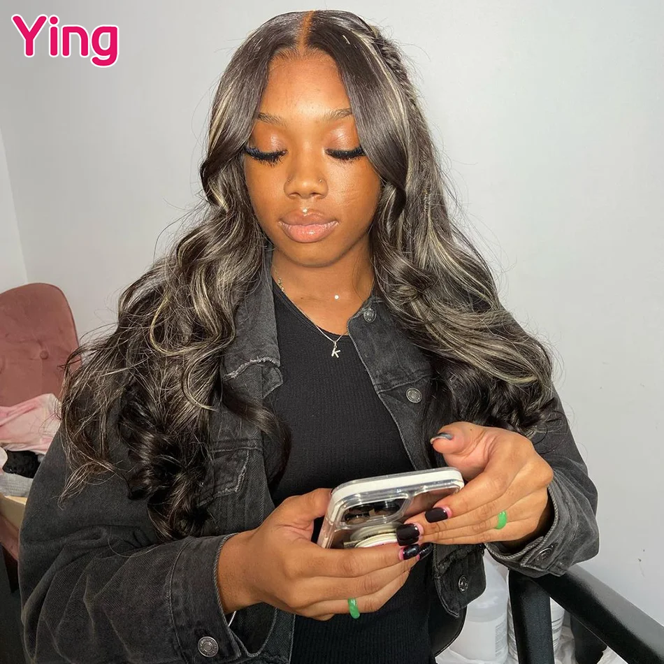 

Ying Highlight Honey Blonde 13x6 Transparent Lace Front Wig 180% Wear Go Glueless 6x4 Wig Body Wave 13x4 Lace Wig PrePlucked