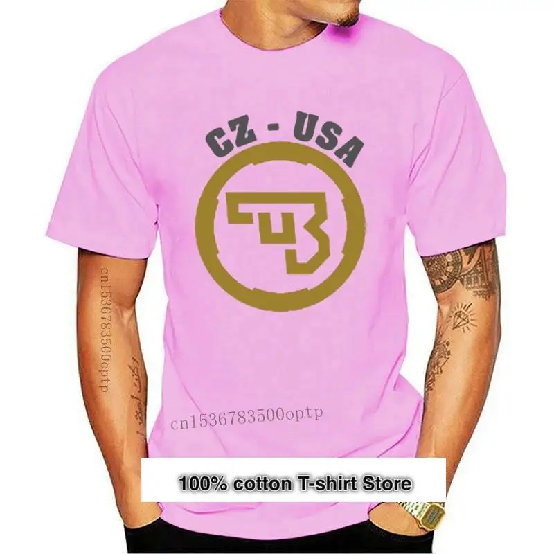 Camiseta negra con Logo de armas de fuego para hombre, ropa de CZ, USA, Ceska, Zbrojovka, S-5XL
