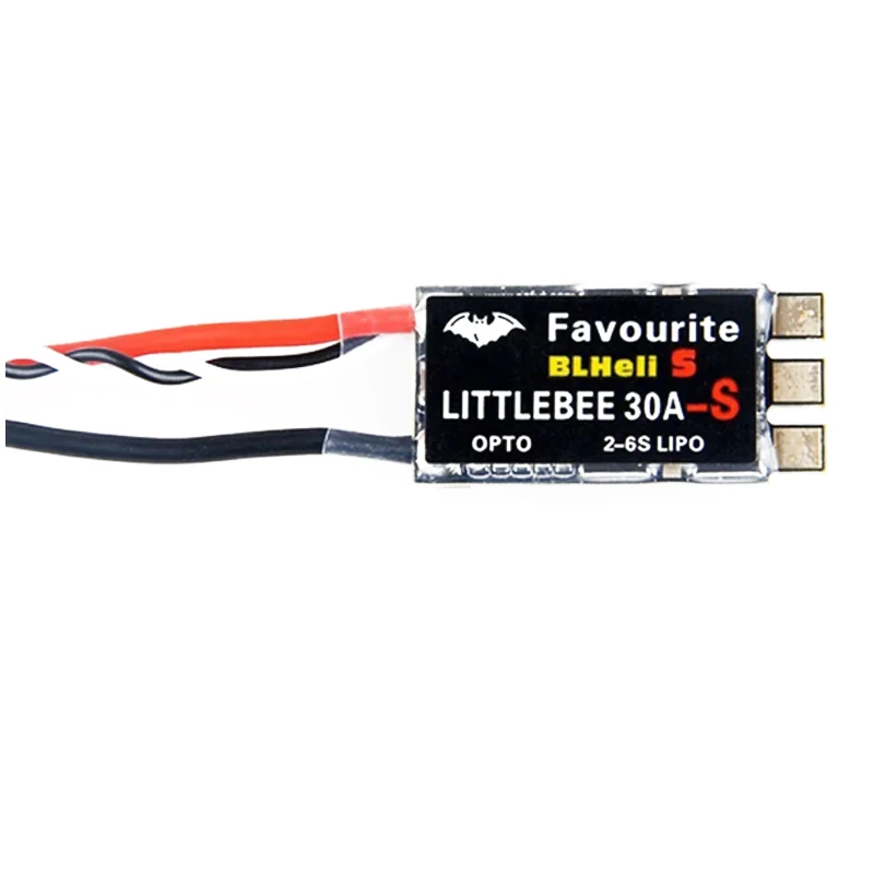 Фото FVT LITTLEBEE Little bee BLHeli-s SPRING 20A/30A Бесщеточный ESC 2-6S Поддержка DSHOT Oneshot42 OneShot125 для RC FPV Racing Drone №3